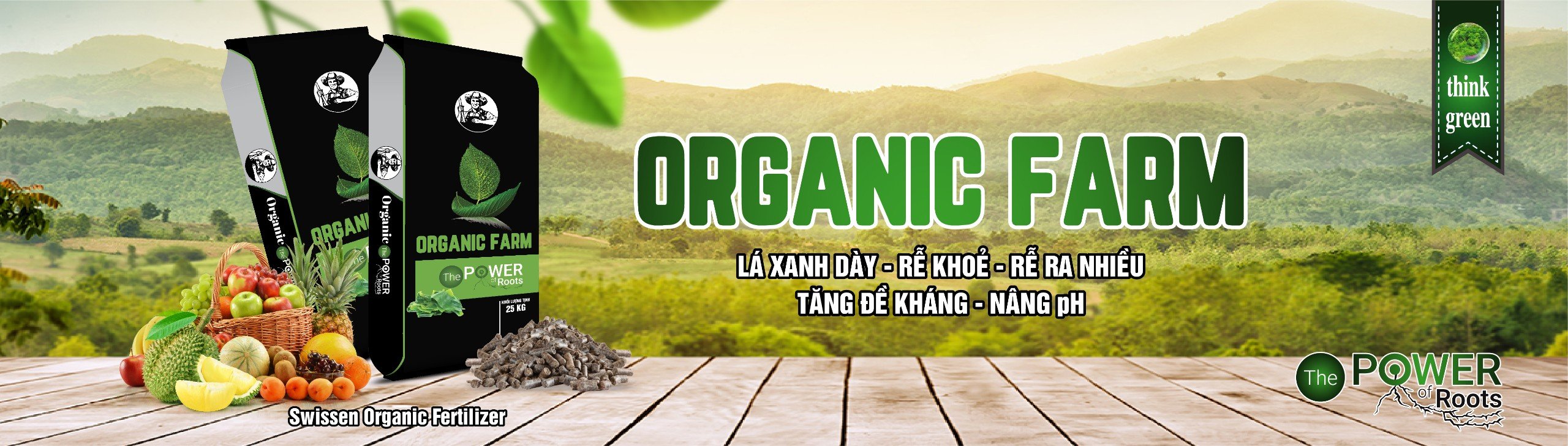PHÂN BÓN HỮU CƠ NỞ ORGANIC FARM THUỴ SỸ
