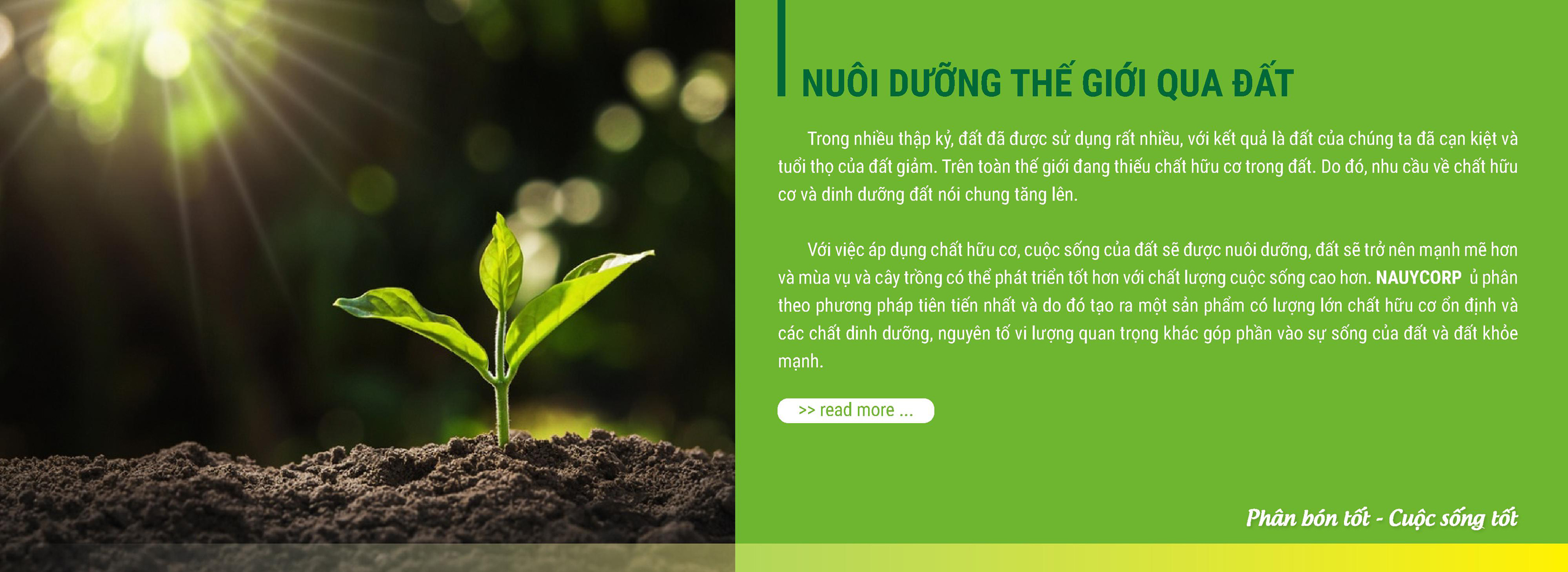 Nuôi dưỡng thế giới đất