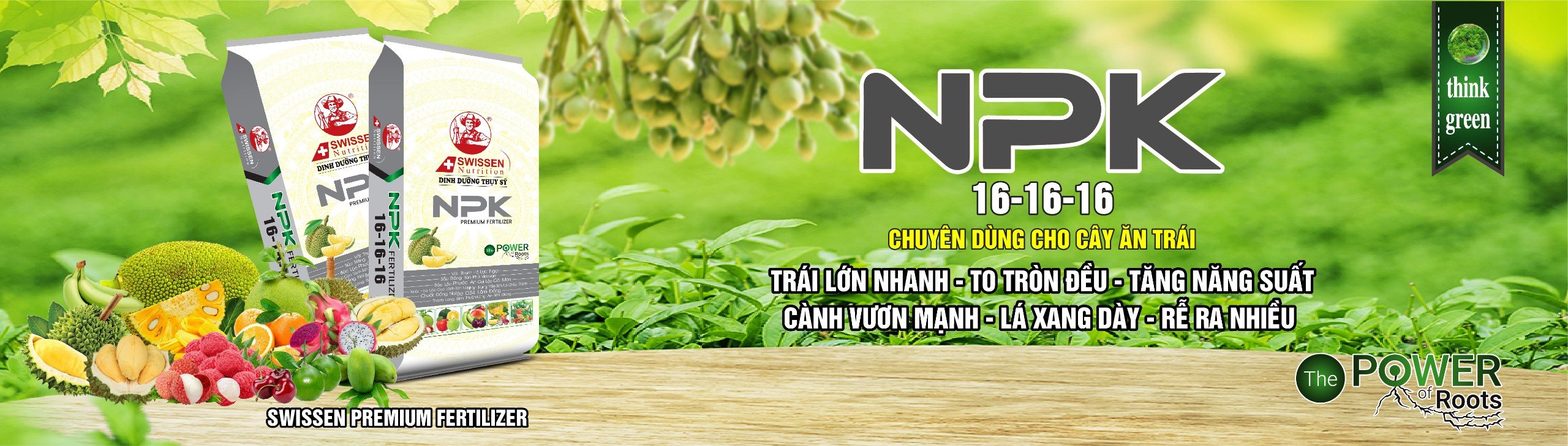 PHÂN BÓN NPK THUỴ SỸ 16-16-16+TE THÁP CAO