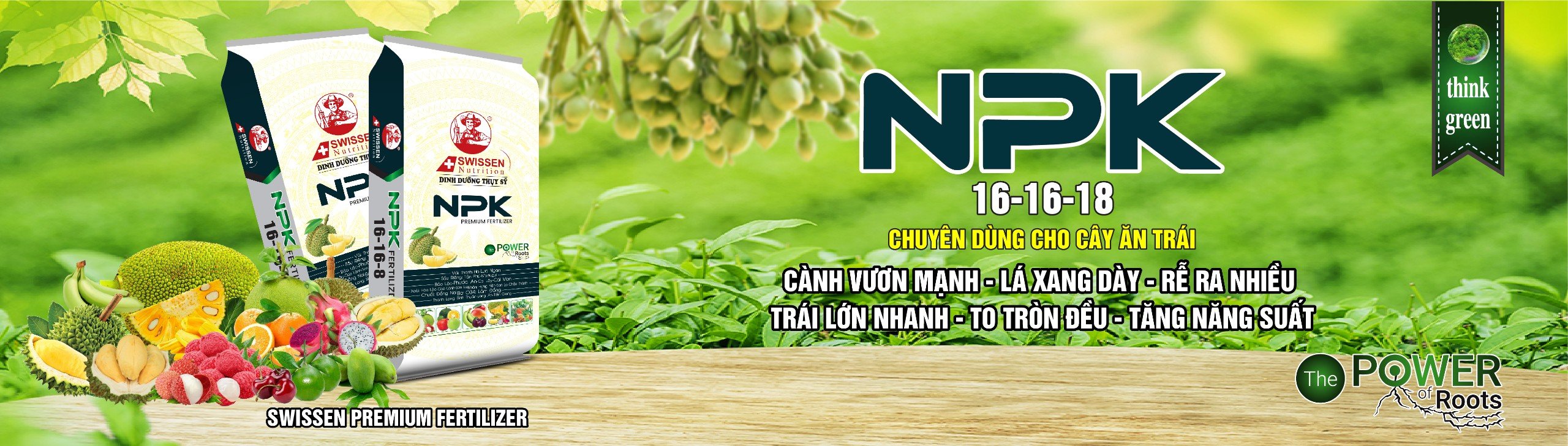 PHÂN BÓN NPK THUỴ SỸ 16-16-8+TE