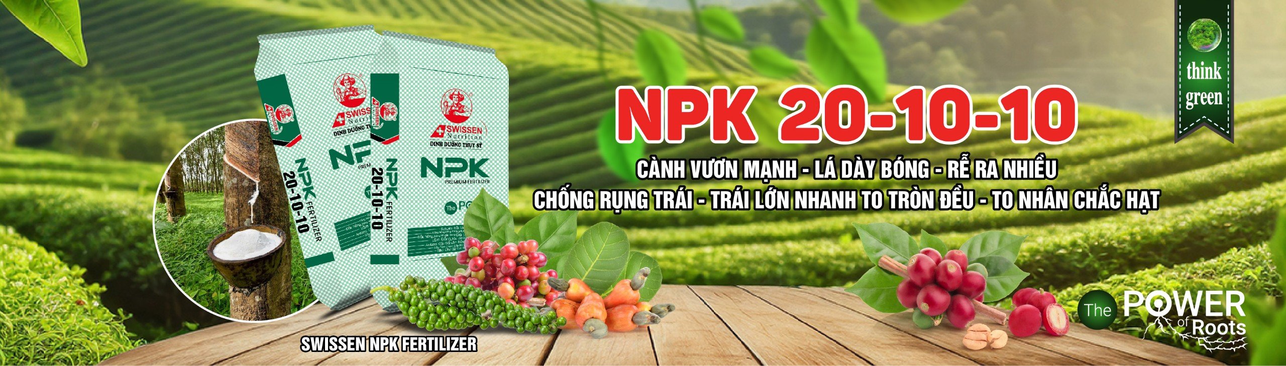 PHÂN BÓN NPK THUỴ SỸ 20-10-10+TE