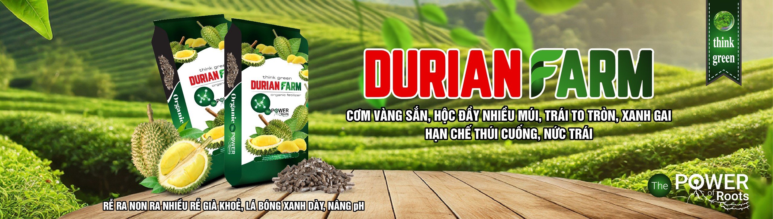 PHÂN BÓN HỮU CƠ NỞ DURIAN FARM THUỴ SỸ