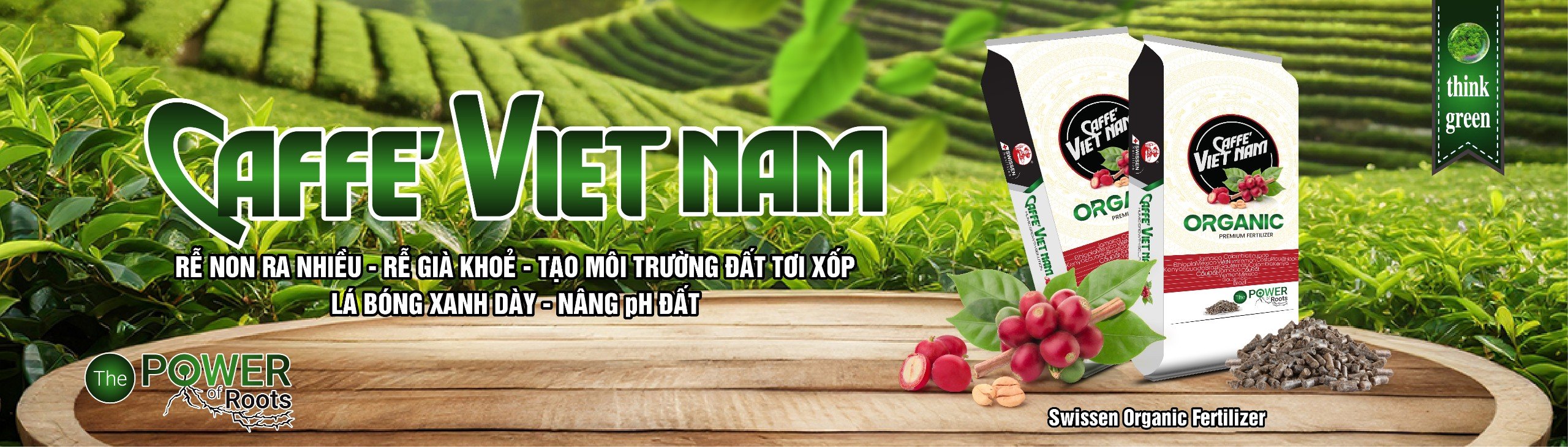 PHÂN BÓN HỮU CƠ NỞ THUỴ SỸ CAFÉ VIỆT NAM