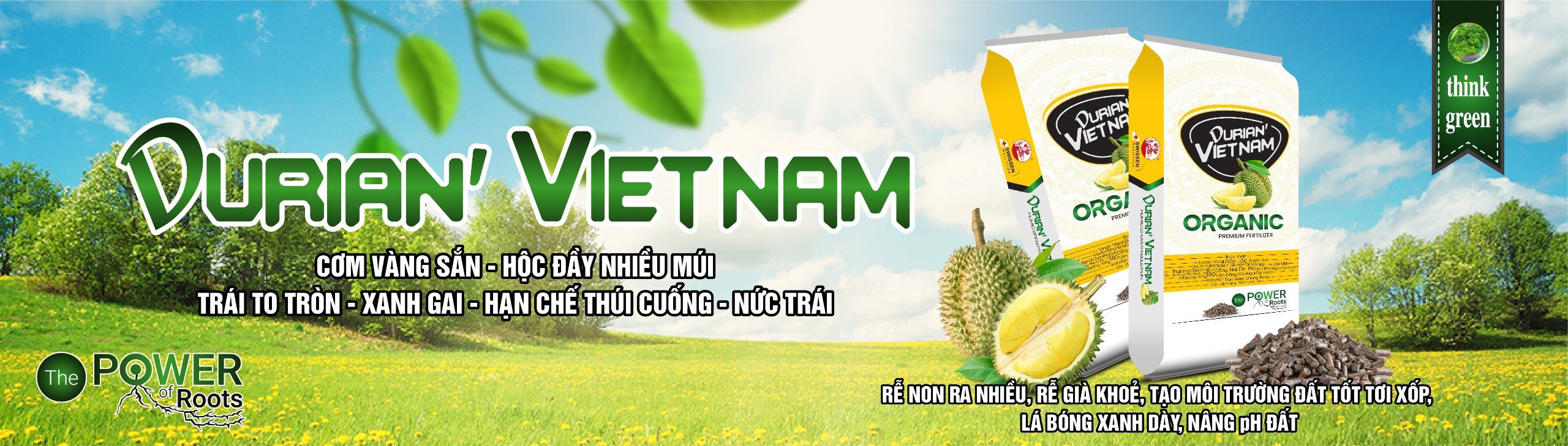 PHÂN BÓN HỮU CƠ NỞ THUỴ SỸ DURIAN VIET NAM